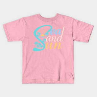 Sea Sand Sun Kids T-Shirt